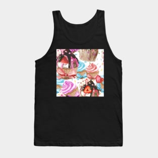 Cupcake White Background Tank Top